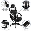 Flash Furniture Black Gaming Desk and Chair Set with Cup Holder BLN-X40D1904L-WH-GG